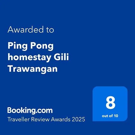 Ping Pong Homestay Gili Trawangan Exterior foto
